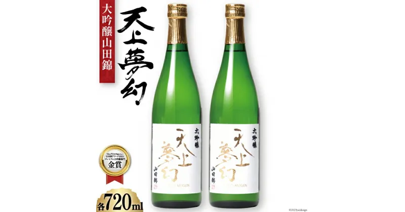 【ふるさと納税】＜明治39年創業＞中勇酒造店厳選「天上夢幻」大吟醸山田錦　720ml×2本 [中勇酒造店 宮城県 加美町 44580965]