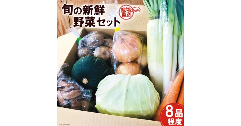 【ふるさと納税】産地直送！旬の新鮮野菜セット（8品程度） [やくらい土産センター 宮城県 加美町 44581299] 野菜 やさい 旬 旬野菜 季節野菜 新鮮 セット