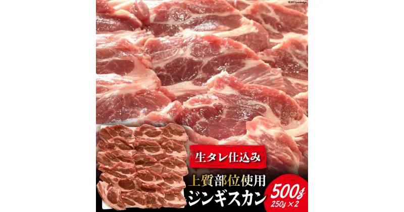 【ふるさと納税】【上質部位使用】生タレ仕込みジンギスカン 500g（250g×2） [関精肉畜産 宮城県 加美町 44581341] ジンギスカン ラム 羊 肉 肩ロース 焼肉 バーベキュー BBQ アウトドア