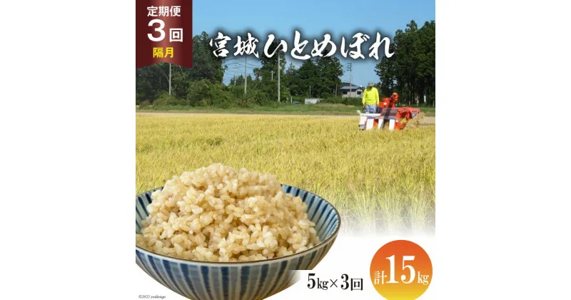 【ふるさと納税】定期便 隔月 3ヶ月 簡単に炊ける 宮城県産 ひとめぼれ 発芽玄米 計15kg(5kg×3回) / 菅原商店 / 宮城県 加美町