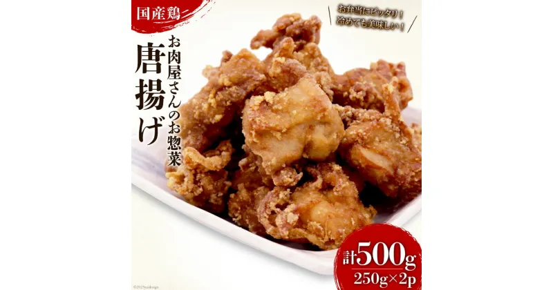 【ふるさと納税】唐揚げ 【お肉屋さんのお惣菜】国産鶏唐揚 250g×2p 計500g [関精肉畜産 宮城県 加美町 44581356] 国産 鶏の唐揚げ からあげ レンジ 惣菜 弁当 簡単 冷凍