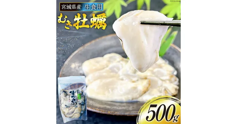 【ふるさと納税】【期間限定発送】 宮城県産 むき牡蠣 生食用 500g×1p [及新 宮城県 南三陸町 30aw0004] かき カキ 牡蠣 生牡蠣 貝 魚介類 剥き身 むき身 殻なし 冷蔵 新鮮 なべ カキフライ 牡蠣ご飯 濃厚