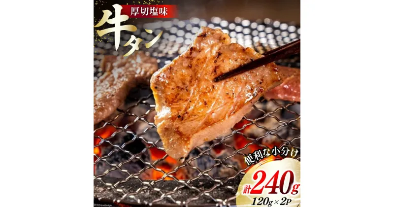 【ふるさと納税】牛肉 佐利の牛タン 厚切 塩味 240g (120g×2p) [佐利 宮城県 南三陸町 30ag0003] 精肉 肉 牛肉 牛たん 牛タン ぎゅうたん タン タン塩 厚切り 味付き 肉 牛 冷凍 焼肉 焼き肉 BBQ アウトドア 小分け 冷凍