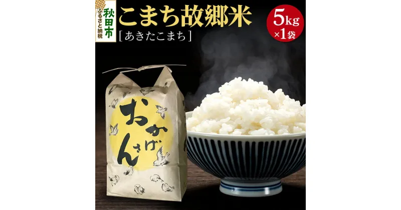 【ふるさと納税】こまち故郷米＜あきたこまち＞5kg×1袋 令和6年産