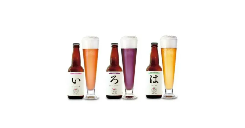 【ふるさと納税】「能代いろは」クラフトビール 3本セット　 お酒 地ビール 香り豊か エールビール ネギビール 飲み比べ ビールセット 　お届け：入金確認後、2週間～1か月程度でお届けします。※在庫状況によってお待ちいただく場合がございます。