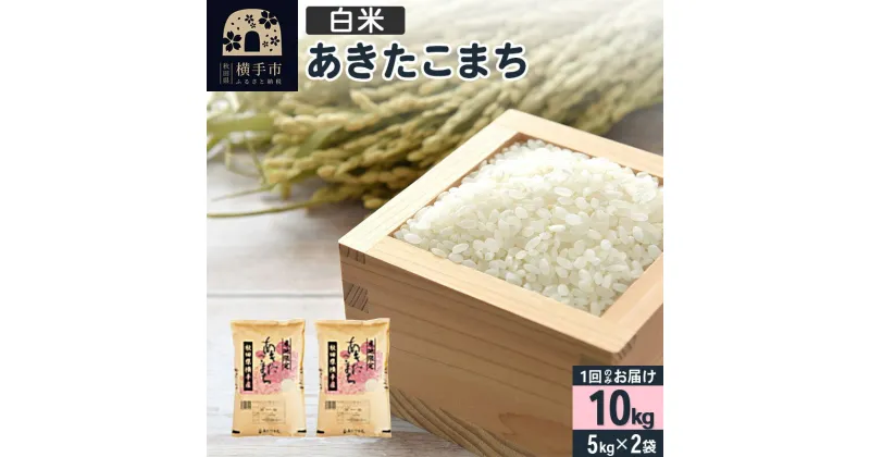 【ふるさと納税】【白米】令和6年産 横手市産 あきたこまち 10kg（5kg×2袋）