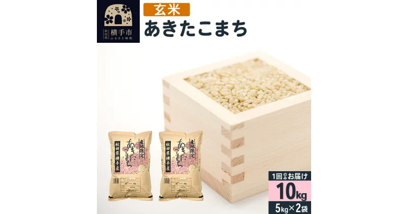 【ふるさと納税】【玄米】令和6年産 横手市産 あきたこまち 10kg（5kg×2袋）