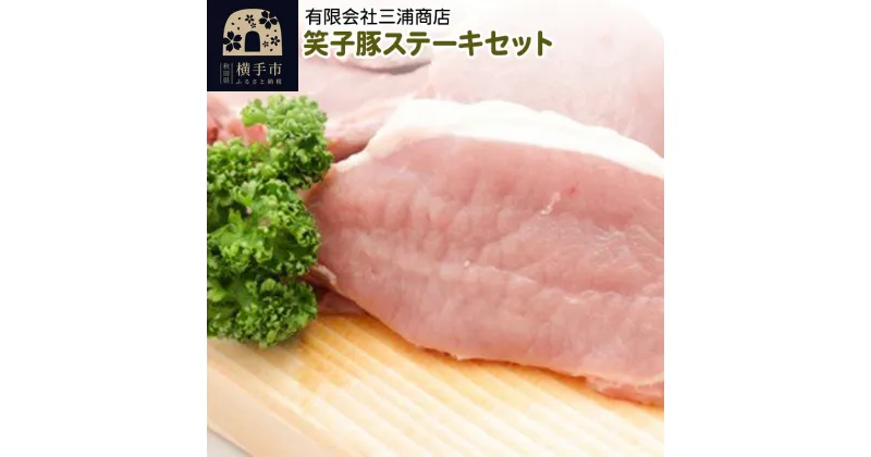 【ふるさと納税】笑子豚ステーキセット