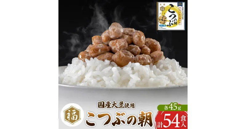 【ふるさと納税】ふく屋 こつぶの朝 54食入