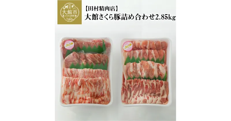 【ふるさと納税】 大館さくら豚詰め合わせ2.85kg 175P2151