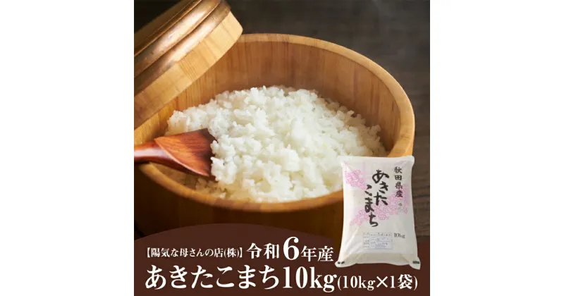 【ふるさと納税】あきたこまち10kg(10kg×1袋)　令和6年産 精米 白米 日時指定 発送時期 農家直送 産直 お取り寄せ95P9001 陽気な母さんの店 おにぎり 東北 秋田 大館