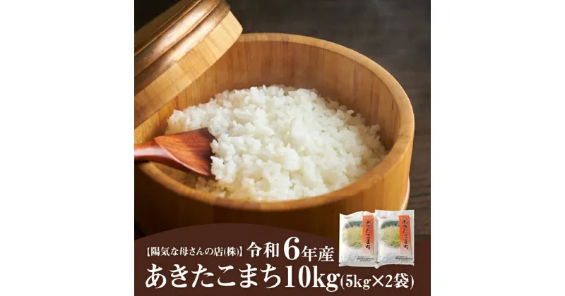 【ふるさと納税】あきたこまち10kg(5kg×2袋)　令和6年産 精米 白米 日時指定 発送時期 農家直送 産直 お取り寄せ 陽気な母さんの店 東北 秋田 大館