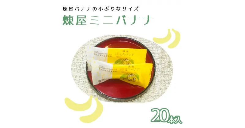 【ふるさと納税】煉屋ミニバナナ20本入　【55P5601】 和菓子 最中 銘菓 スイーツ 老舗 煉屋菓子舗 秋田県 大館市 ご当地グルメ ギフト プレゼント 送料無料