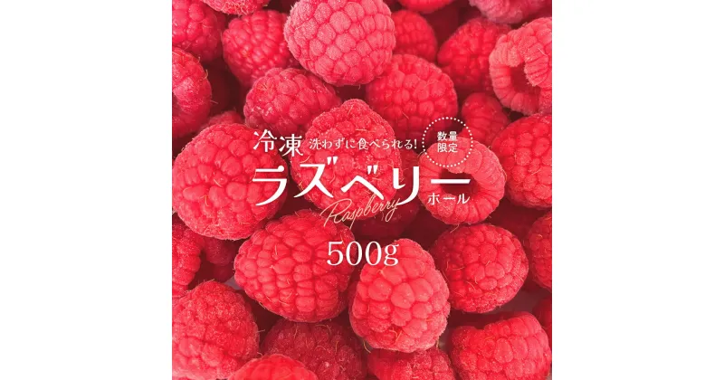 【ふるさと納税】冷凍ラズベリー（ホール）500g　【85P3402】 国産ラズベリー ベリー 冷凍 産直 産地直送 数量限定 期間限定 スムージー ジャム ヨーグルト 果実 果物 大館市 送料無料