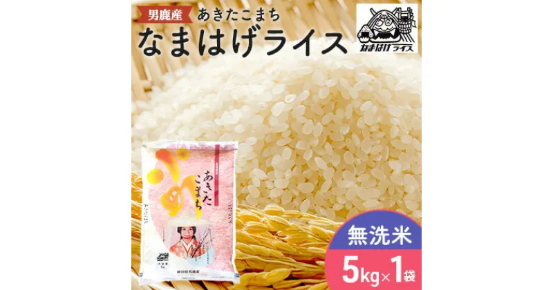 【ふるさと納税】R6年度産 先行予約 【あきたこまち】なまはげライス無洗米5kg　精米・お米・あきたこまち・米・秋田県産