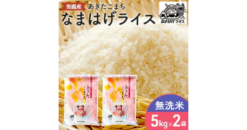 【ふるさと納税】R6年度産 先行予約 【あきたこまち】なまはげライス無洗米5kg×2袋/計10kg　 精米 お米 あきたこまち 米 秋田県産 キャンペーン