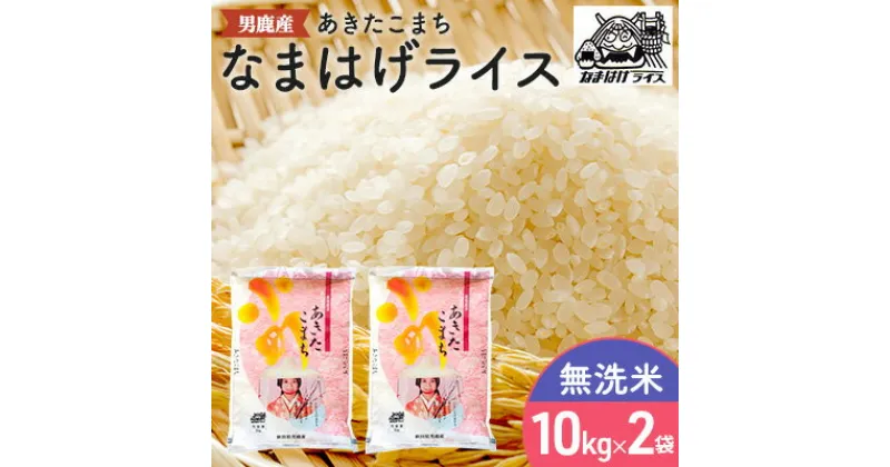 【ふるさと納税】R6年度産 先行予約 【あきたこまち】なまはげライス無洗米10kg×2袋/計20kg　精米・お米・あきたこまち・米・秋田県産