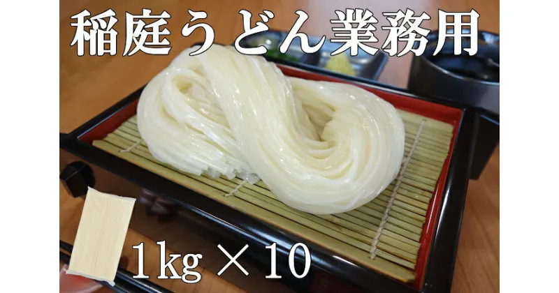 【ふるさと納税】稲庭うどん 業務用1kg×10袋 ふるさと納税 秋田県 稲庭うどん 業務用 セット[D0201]