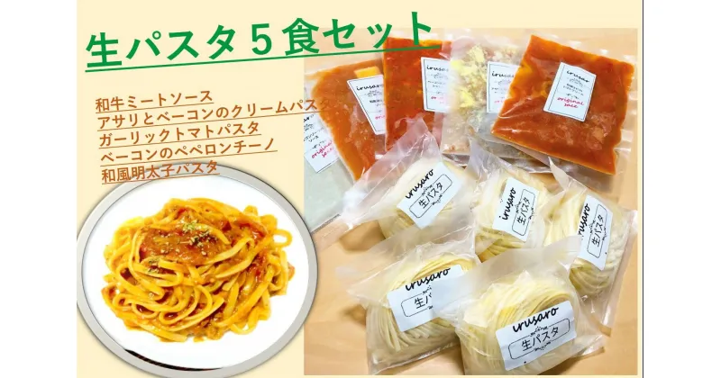 【ふるさと納税】おうちで生パスタ＆ソース（冷凍）5食セット[B2-14401]