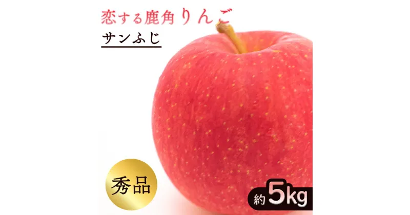 【ふるさと納税】《 先行予約 》令和6年産 秋田県鹿角産 りんご 秀品 サンふじ 約 5kg かづのりんご 食感 果汁 さっぱり リンゴ 完熟 旬 県産りんご 林檎 お中元 お歳暮 贈り物 お見舞い グルメ ギフト 故郷 秋田 あきた 鹿角市 鹿角 送料無料 【恋する鹿角カンパニー】