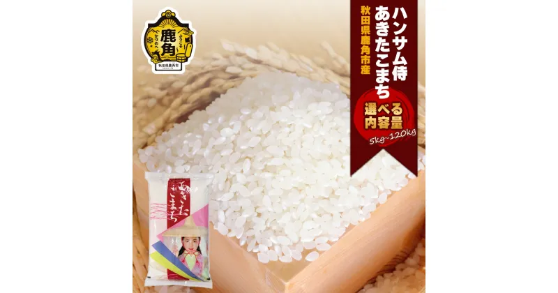 【ふるさと納税】 米 令和6年産 秋田県鹿角産 あきたこまち 5kg ～ 120kg 産地直送 令和6年 R6 単品 定期便 5kg 10kg 米 お米 白米 精米 県産米 国産米 秋田県 あきた 鹿角市 鹿角 送料無料 【ハンサム侍】