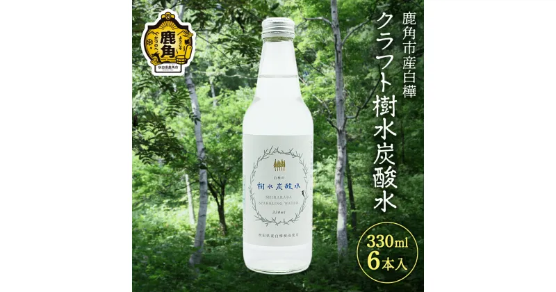 【ふるさと納税】秋田県鹿角産白樺 クラフト樹水 炭酸水 330ml × 6本入 樹水 ミネラル 炭酸 さわやか 爽快 ジュース 炭酸飲料 瓶 飲料 ソーダ 炭酸 ご当地割もの お取り寄せ ギフト お中元 お歳暮 ふるさと 返礼品 鹿角市 かづの 秋田 送料無料 【西村林業】