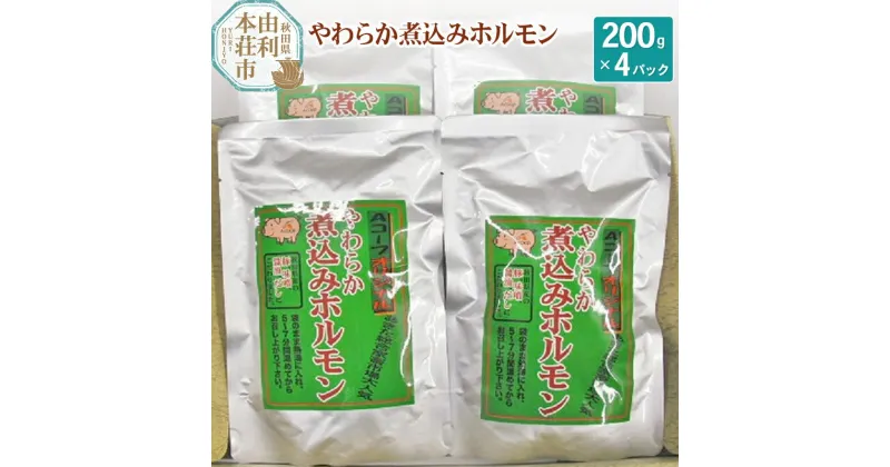 【ふるさと納税】やわらか煮込みホルモン もつ煮込み 200g×4パック