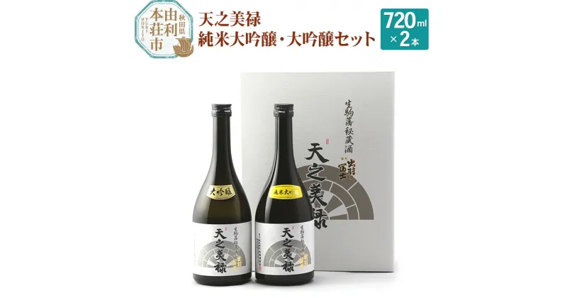 【ふるさと納税】＜お歳暮・冬ギフト＞佐藤酒造店 日本酒 天之美禄 純米大吟醸・大吟醸セット 720ml×2本