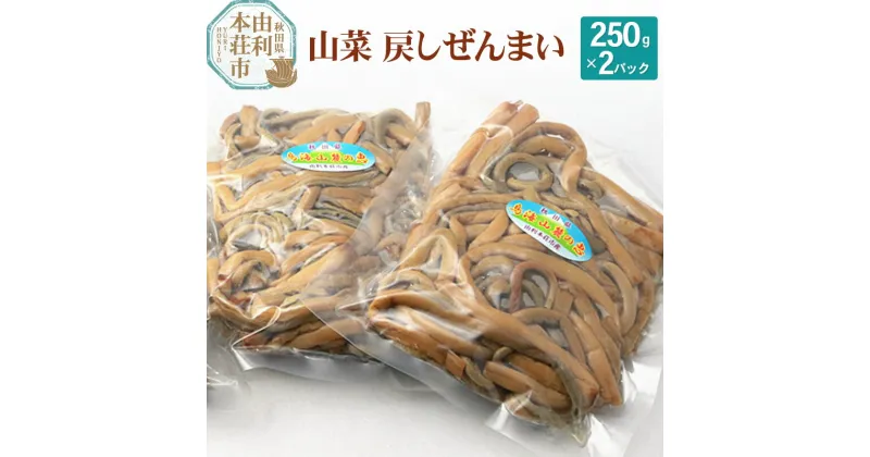 【ふるさと納税】山菜 秋田県産 戻しゼンマイ 250g×2パック【6月中旬以降発送】