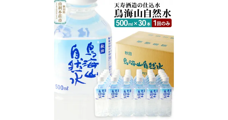 【ふるさと納税】鳥海山自然水500ml 30本