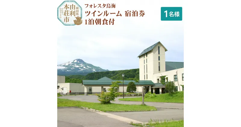 【ふるさと納税】フォレスタ鳥海ツインルーム(シングル使用)宿泊券 1泊朝食付(1名様分)