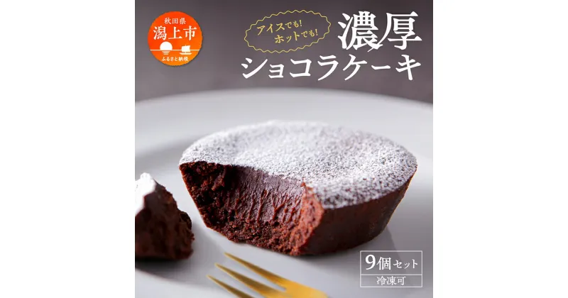 【ふるさと納税】 濃厚ショコラケーキ 9個 セット 洋菓子 お菓子 ケーキ チョコレート 詰め合わせ 冷蔵 冷凍 ご当地 グルメ 故郷 ふるさと 納税 潟上 潟上市 バレンタイン ホワイトデー 遅れてごめんね お取り寄せ 個包装 秋田 【つくし苑】