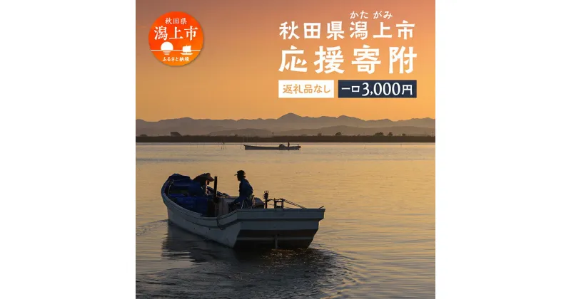 【ふるさと納税】 応援寄附金 （返礼品なし）3,000円 ふるさと応援寄附金 返礼品なし 寄附のみ 寄附金 応援 地域支援 人気 ランキング おすすめ 秋田 秋田県 潟上 潟上市 【秋田県潟上市】