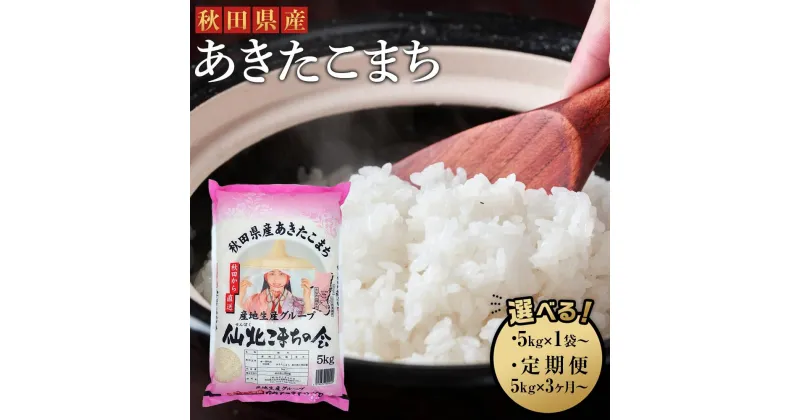 【ふるさと納税】新米【令和6年産】「秋田県産あきたこまち　精米」5kg～ 仙北こまちの会＜内容量・定期便 回数選択可＞ | 精米 白米 秋田こまち 新米 予約 令和6年産 R6年産 特A あきたこまち 小分け