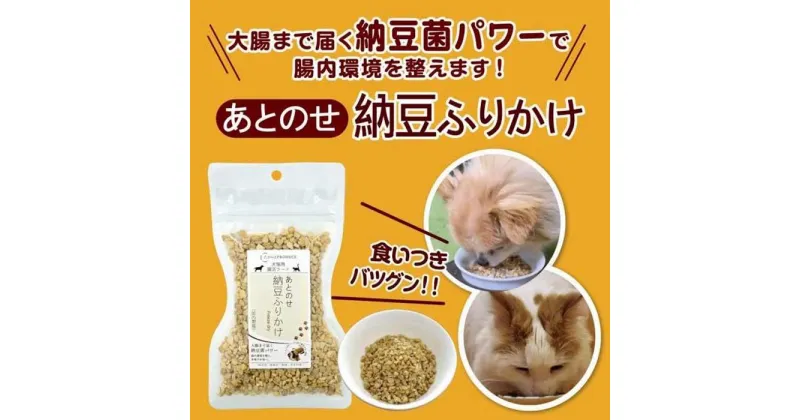 【ふるさと納税】【定期便×3回】犬猫用あとのせ納豆ふりかけ　たっぷりサイズ【100g×2個】 | ペット ペットグッズ 人気 おすすめ 送料無料