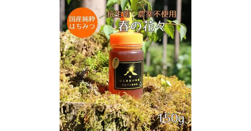 【ふるさと納税】はちみつ　春の花々150g（ご家庭用）