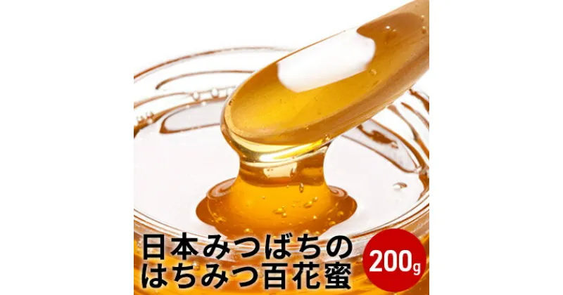 【ふるさと納税】日本みつばちのはちみつ百花蜜200g(蜂蜜 国産)　加工食品 ハチミツ