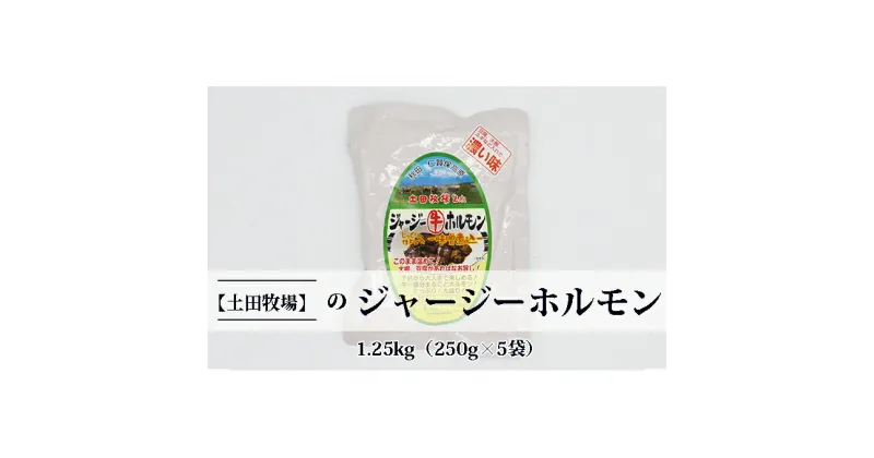 【ふるさと納税】ジャージー牛をまるごと煮込んだ ジャージーホルモン1.25kg（250g×5袋 味噌味）　ホルモン 肉の加工品 加工食品 惣菜 1.25kg