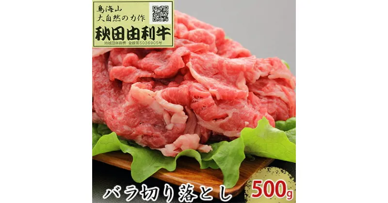 【ふるさと納税】秋田由利牛 バラ切り落とし 500g　お肉 牛肉