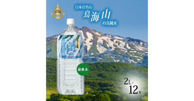 【ふるさと納税】水 日本百名山 鳥海山の真純水 2L × 12本 ミネラルウォーター 2リットル 2l 軟水 超軟水 産地直送 スキンケア 美容 健康 お水 天然水 ペットボトル 飲料 湧水 災害 防災 備蓄 備蓄水 ローリングストック 災害対策 備蓄用 常温 常温保存 秋田 秋田県