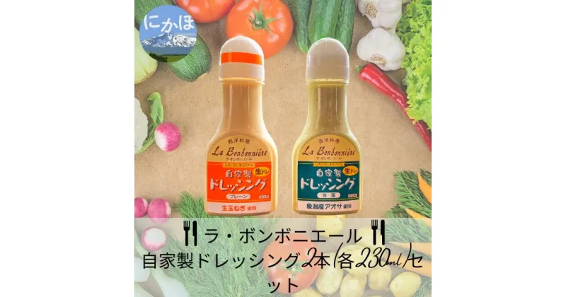 【ふるさと納税】玉ねぎたっぷり自家製ドレッシング（プレーン・あおさ）2本セット　 調味料 野菜 サラダ かける つける 揚げ物 フライ 味付け 料理 魚料理 ソテー 炒め物 ソース