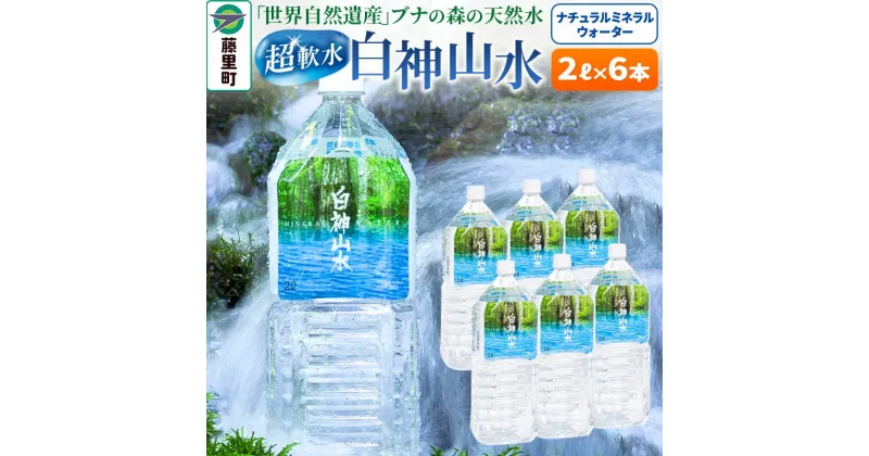 【ふるさと納税】白神山水（2L×6本） 水 ミネラルウォーター