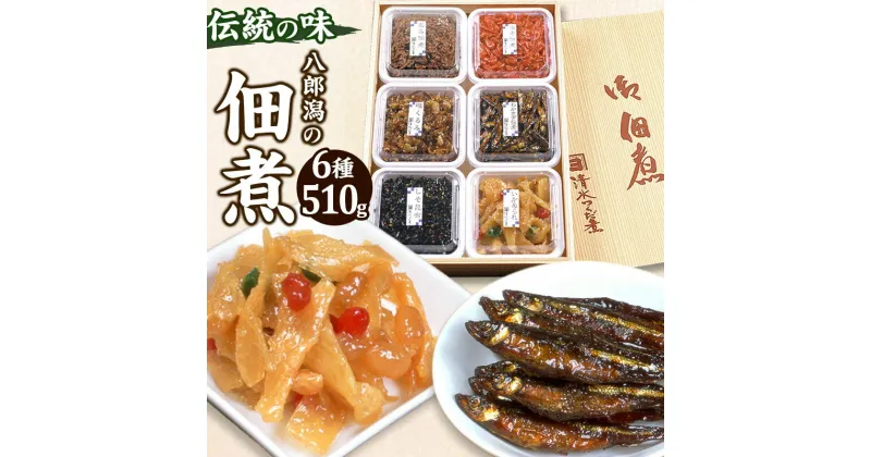 【ふるさと納税】＜お歳暮・冬ギフト ギフト＞つくだ煮 六種詰合せ 510g 伝統の味 八郎潟の佃煮