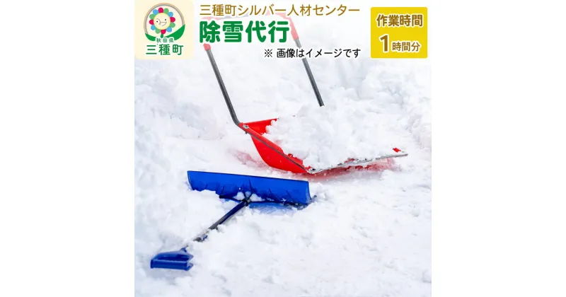 【ふるさと納税】除雪代行サービス（1時間分）※チケット等の発送はありません。