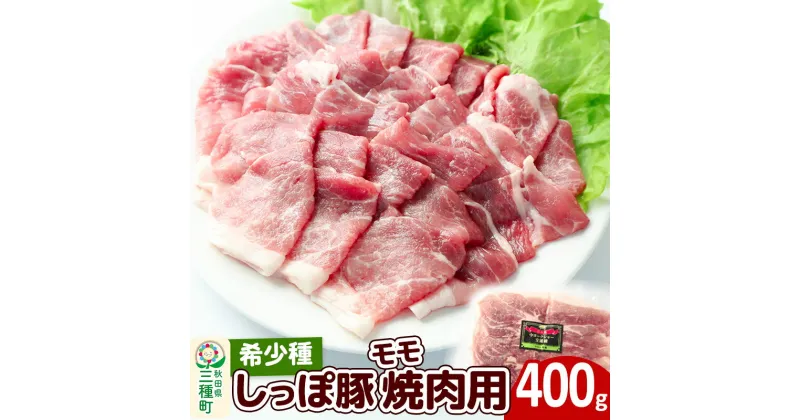 【ふるさと納税】かわい農場「中ヨークシャー交雑種」モモ焼肉用 400g しっぽ豚