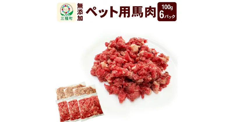 【ふるさと納税】ペット用馬肉100g×6パック