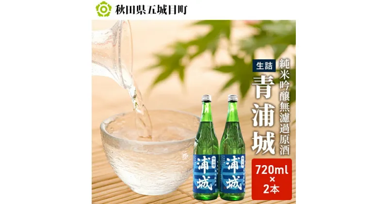 【ふるさと納税】【生酒】純米吟醸無濾過原酒「青浦城」720ml×2本　【お酒 日本酒 純米吟醸酒 純米吟醸無濾過原酒 アルコール 酒 果実味】