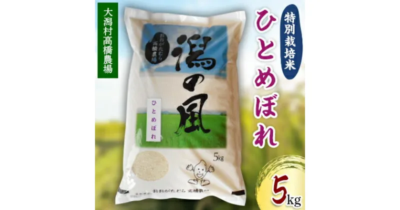 【ふるさと納税】大潟村高橋農場　特別栽培米「ひとめぼれ」5kg【配送不可地域：離島・沖縄県】【1124532】