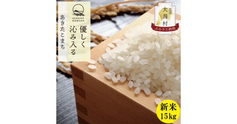 【ふるさと納税】〈 新米先行予約〉【令和6年産】秋田県産 あきたこまち 白米 15kg(5kg×3袋)【配送不可地域：離島・沖縄県】【1519310】