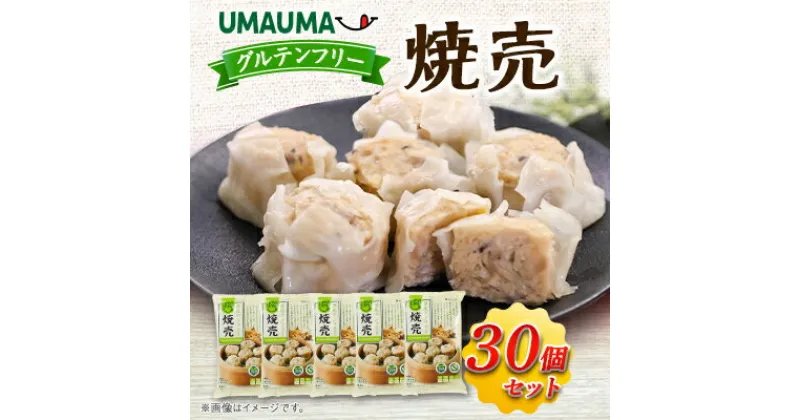 【ふるさと納税】UMAUMAグルテンフリー焼売30個セット_ 焼売 しゅうまい シュウマイ 中華 総菜 飲茶 点心 中華総菜 おかず レンジ調理 レンチン 簡単調理 UMAUMA 大粒 ヴィーガン グルテンフリー 冷凍 小分け セット 個包装 【配送不可地域：離島・沖縄県】【1513191】